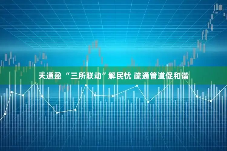 天通盈 “三所联动”解民忧 疏通管道促和谐