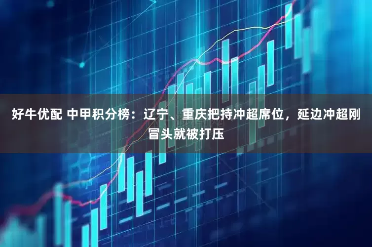 好牛优配 中甲积分榜：辽宁、重庆把持冲超席位，延边冲超刚冒头就被打压